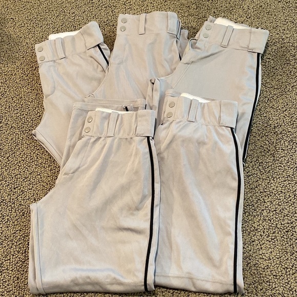 Alleson Gray Baseball Pants Size Youth Large in EUC - Picture 1 of 5